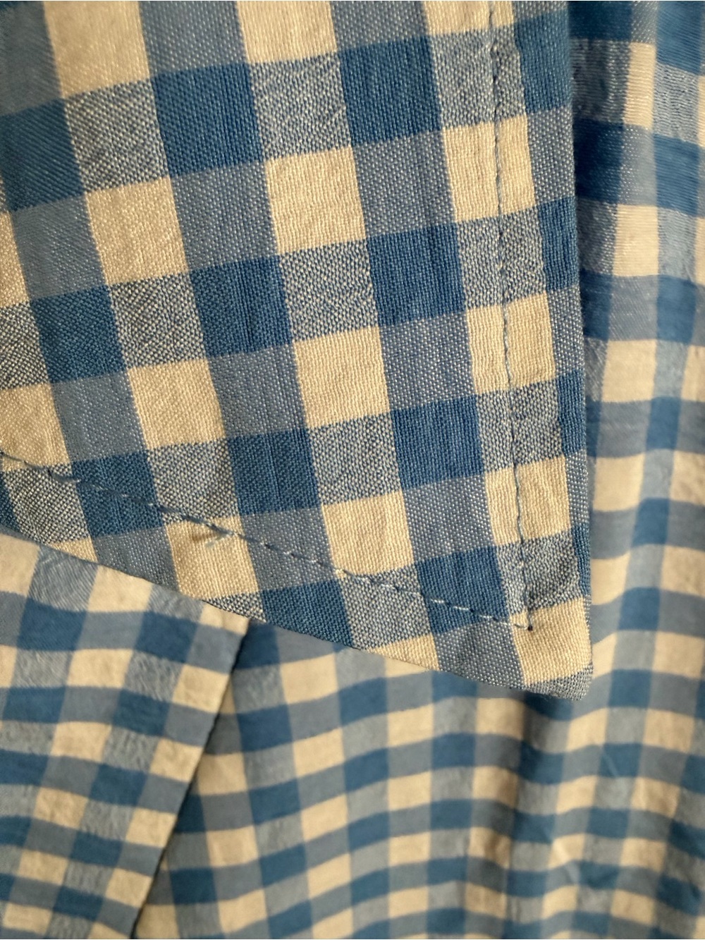 Umgee Blue and White Gingham Dress NWT - Picture 6 of 16
